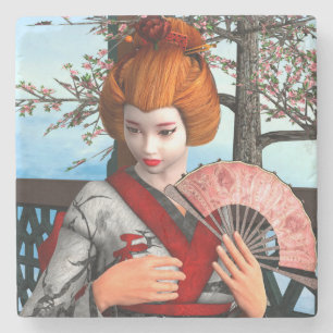 Geisha Stone Coaster