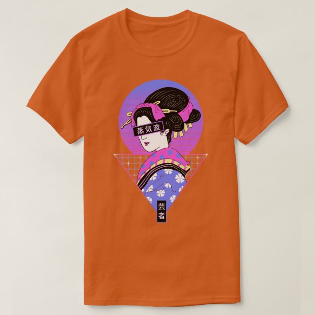 Geisha Wave  T-Shirt (Design Front)