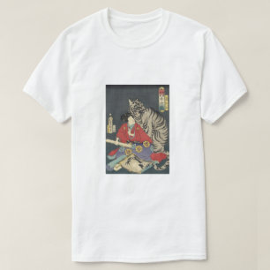 Geisha with her white tiger T-Shirt