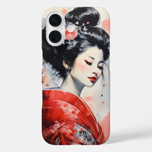Geisha Woman Japan Case-Mate iPhone Case (Back)