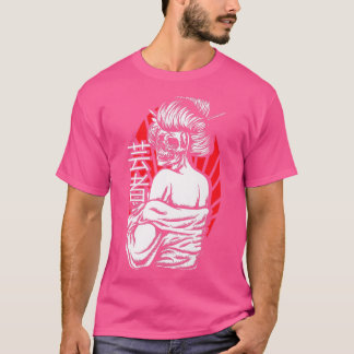 GeishaJapan FlagJapanese Women Geisha Premium 441 T-Shirt
