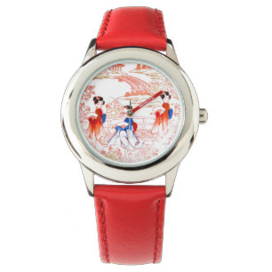 Geishas in garden watch