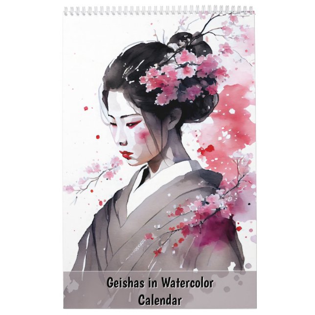 Geishas in Watercolor – Calendar (Cover)