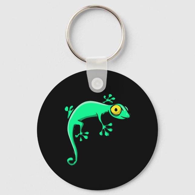 Gekko Lizard Halloween Costume Funny Halloween  Key Ring (Front)