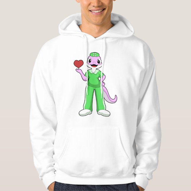 Geko as Nurse with Heart Hoodie (Front)