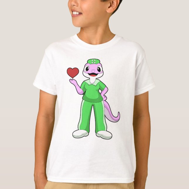 Geko as Nurse with Heart T-Shirt (Front)