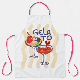 🍦 GELA TO – Cute Retro Gelato Graphic Apron