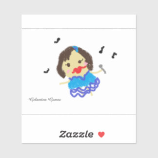 Gelantina Gomez Singing Sticker