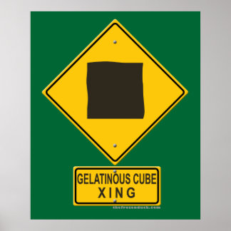 Gelatinous Cube XING Poster