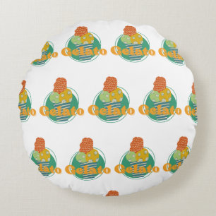 gelato cup round cushion