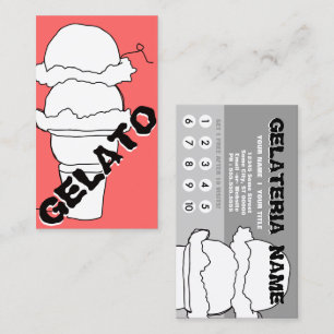 gelato scribble punch card