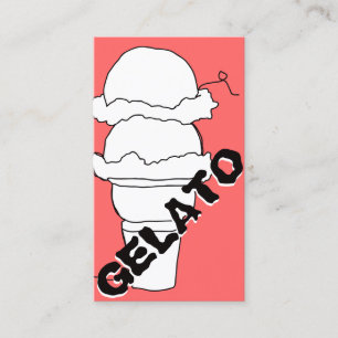 gelato scribble punch card