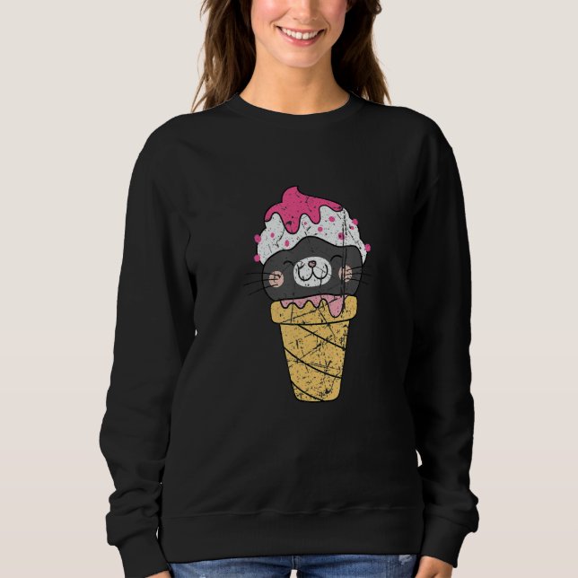 Gelato   Sweet Desserts Cute Little Cats With Ice  Sweatshirt (Front)