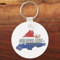 Gelderland Netherlands Vintage Map Dutch Souvenir