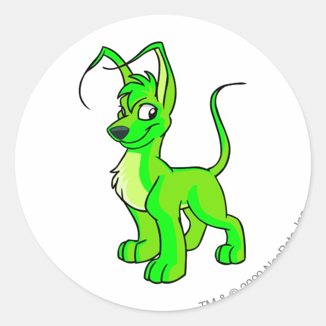 Gelert Glowing Classic Round Sticker (Front)