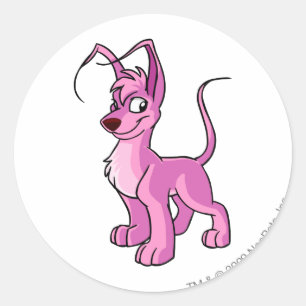 Gelert Pink Classic Round Sticker