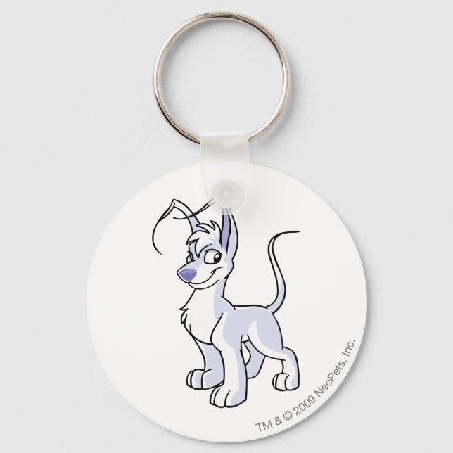 Gelert White Key Ring (Front)