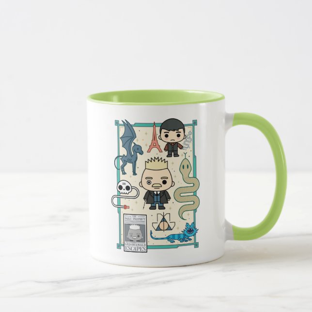 GELLERT GRINDELWALD™ & Barebone Cartoon Mug (Right)