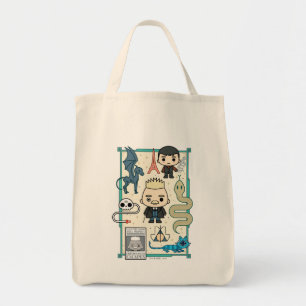 GELLERT GRINDELWALD™ & Barebone Cartoon Tote Bag