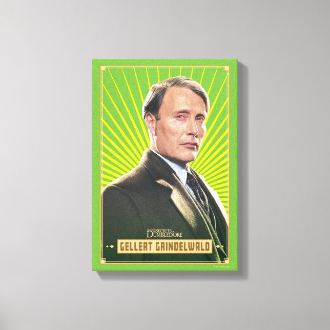 Gellert Grindelwald Character Graphic Canvas Print (Front)