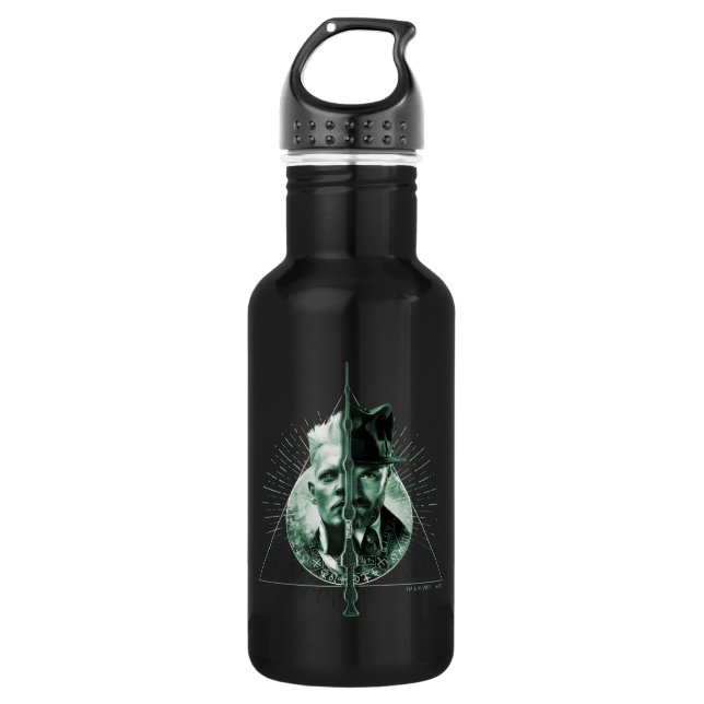 GELLERT GRINDELWALD™ Versus Dumbledore 532 Ml Water Bottle (Front)