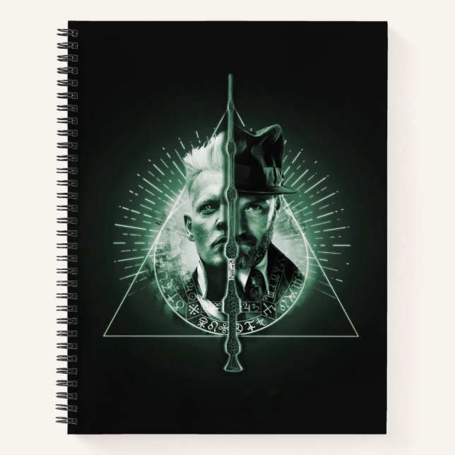 GELLERT GRINDELWALD™ Versus Dumbledore Notebook (Front)