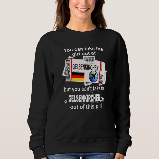 Gelsenkirchen Boarding Pass Gelsenkirchen Girl Sweatshirt (Front)