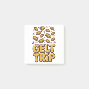 Gelt Trip Funny Hanukkah Jewish Jew Hebrew Culture Post-it Notes