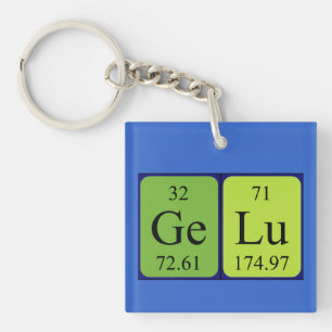 Gelu periodic table name keyring