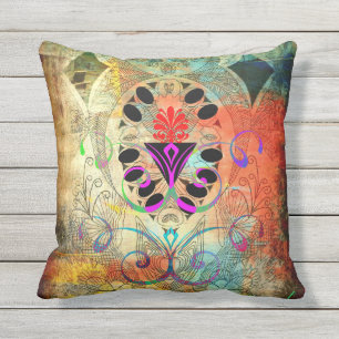 "GELUKKIG TUIN" 16 x 16 TOSS PILLOW