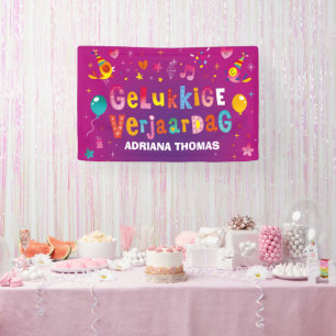 gelukkige verjaardag  banner