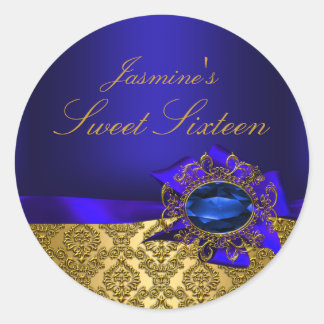 Gem & Bow|Blue Sweet 16 Sticker