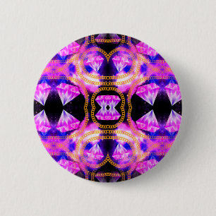 gem galaxy 6 cm round badge