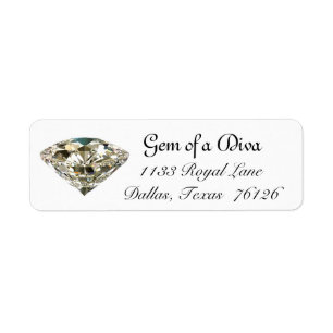 "GEM of a DIVA" Address Labels