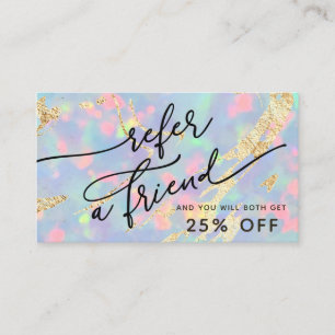 gem opal texture referral card