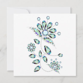 Gem Stone Gold Filigree Flat Cards