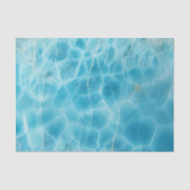 Gem Stone Pattern, Blue Larimar / Atlantis Stone Tissue Paper (Front)