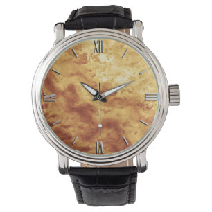 Gem Stone Pattern, Golden Tiger Eye Watch