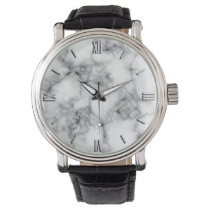 Gem Stone Pattern, Gray / Grey Marble Watch