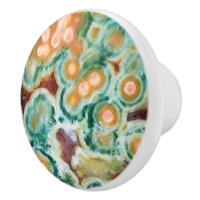 Gem Stone Pattern, Ocean Jasper, Green and Multi