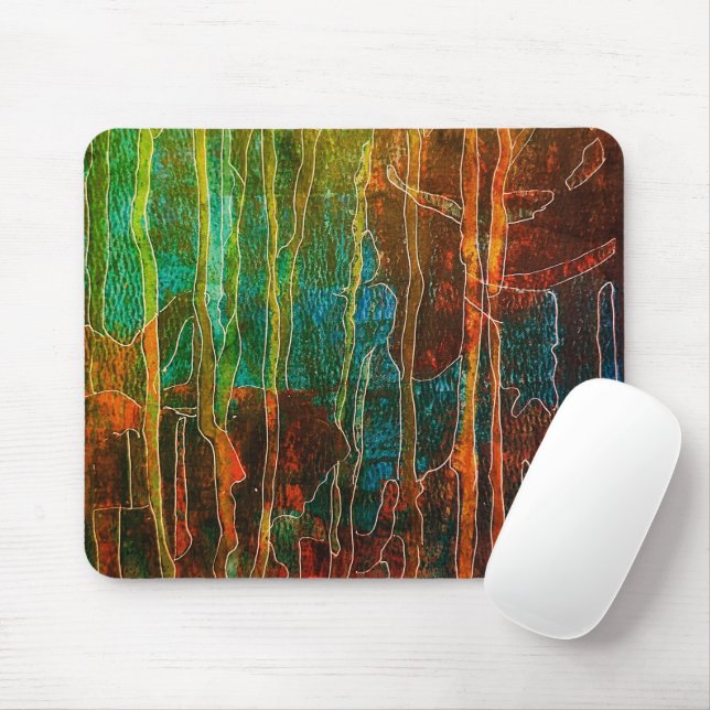 Gem tones mouse pad (With Mouse)