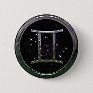 Gemini 6 Cm Round Badge