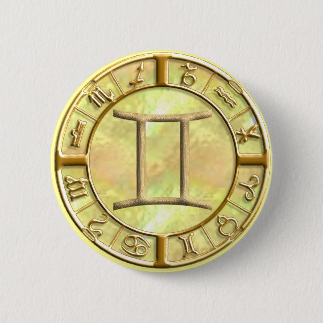 Gemini 6 Cm Round Badge (Front)