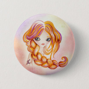 Gemini 6 Cm Round Badge