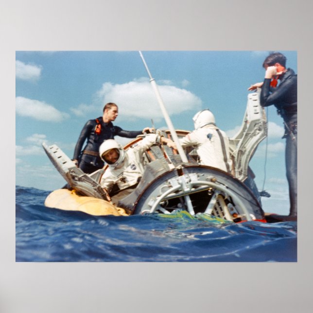 Gemini 6A Splashdown & Recovery Poster (Front)
