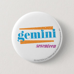 Gemini Aqua 6 Cm Round Badge