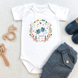 Gemini Baby Clothing - Twins Theme Zodiac Sign Bodysuit