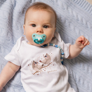 Gemini Baby: "Twins' Astrological Delight" Baby Bodysuit