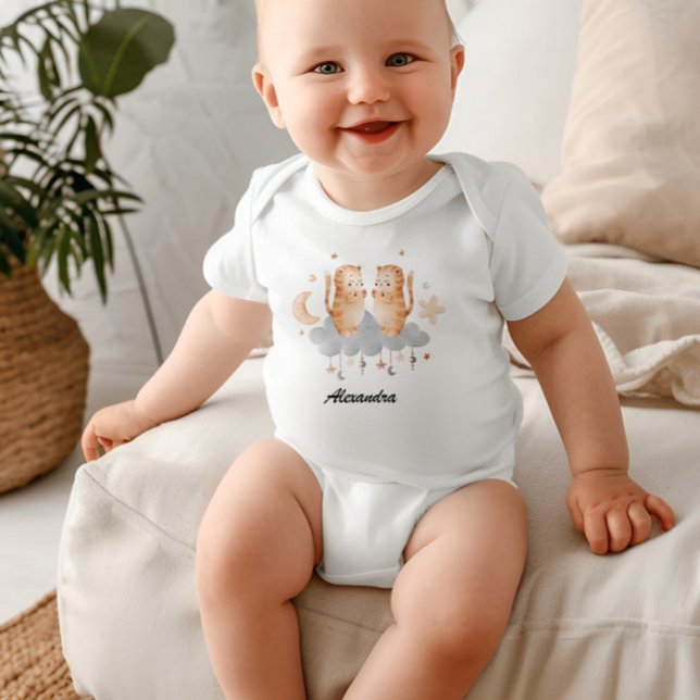 Gemini Baby: Twins' Delight Customisable Baby Bodysuit (Creator Uploaded)