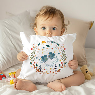 Gemini Baby Zodiac Nursery Pillow